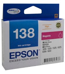 Epson 138 High Capacity Magenta Ink Cart - C13T138392