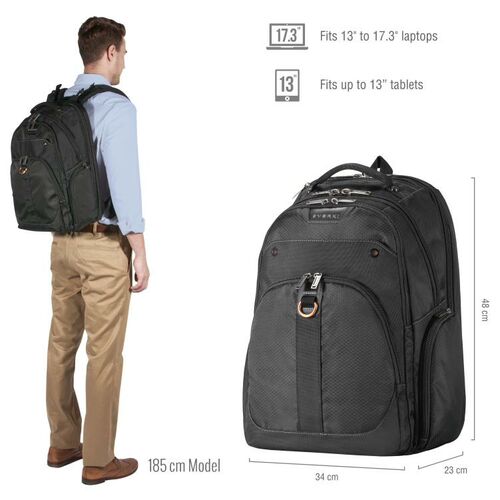 EVERKI 13" To 17.3" Atlas Checkpoint Friendly Backpack (EKP121)